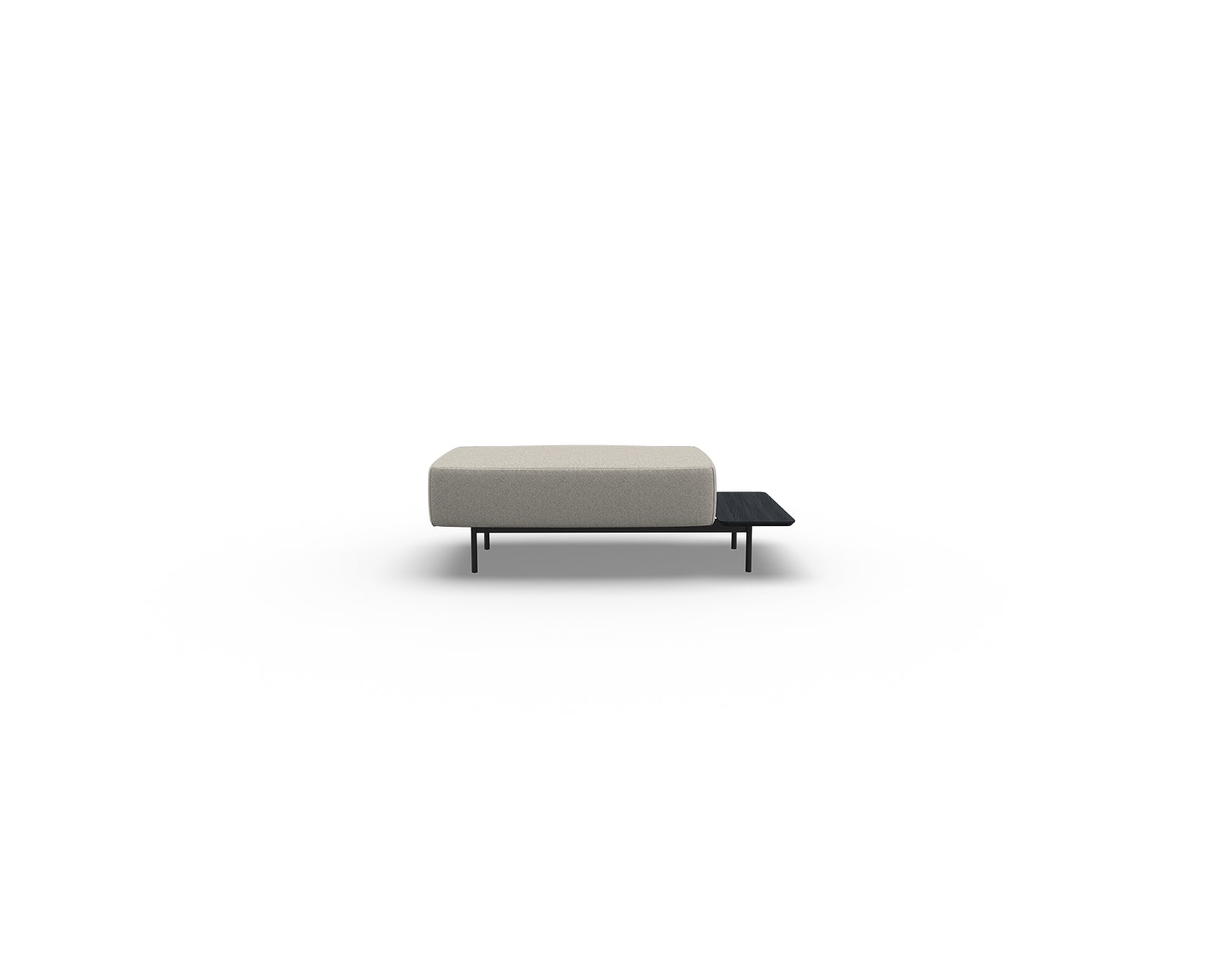Noon Sofa Ottoman with Right Shelf